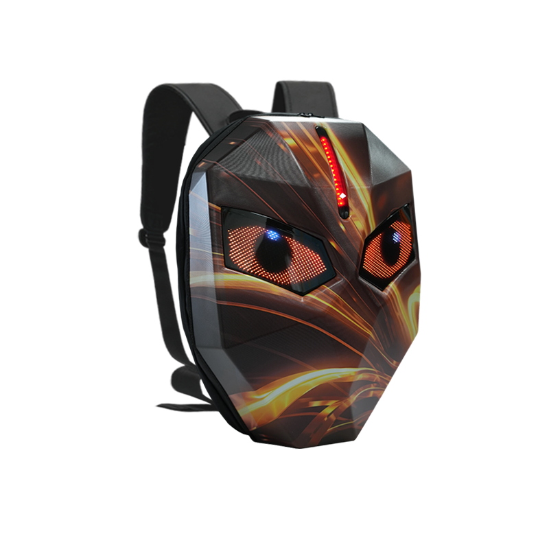 LED Rider Backpack HD – Cool Yellow – Programmeerbare Ogen met App