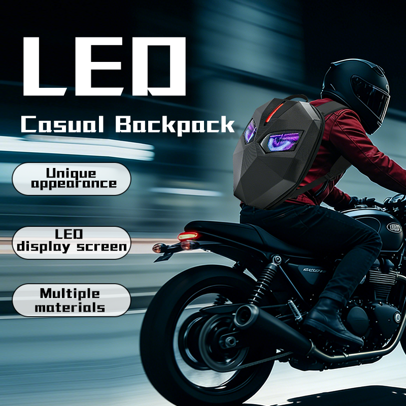 HD LED Cool Red Backpack – Waterproof - powerbank niet inbegrepen - Afbeelding 8